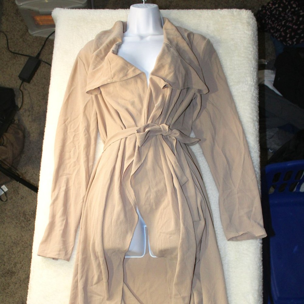 Long over cardigan